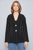 Blazer casual  negro zara talla S 070