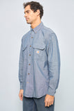 Camisa casual  azul carhartt talla L 144