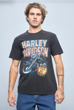 Polera Negro harley davidson Talla M