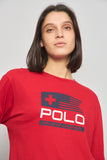 Polera casual  rojo polo talla Xl 391