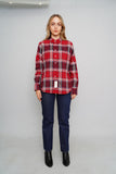 Blusa escocesa roja Brooks Brothers Talla 14 Image 3