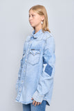 Jacket denim celeste calvin klein Talla Xl Image 1