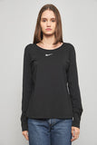 Polera casual  negro nike talla M 240