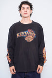 Polera Negro harley davidson Talla Xl