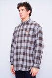 Camisa escocesa cafe/celeste Carhartt Talla L Image 1