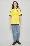 Polera casual  amarillo  adidas talla L 077