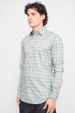 Camisa cuadrille verde BOSS Talla 37 Image 1
