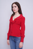 Blusa Burdeo Bebe Talla Xs Image 1