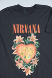 Polera casual  negro nirvana talla M 803