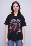 Polera Negro The Rolling Stones Talla S