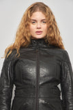 Chaqueta cuero  negro drospo talla 42 136