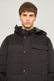 Parka casual  negro nautica talla Xl 707