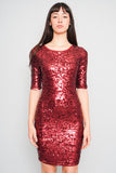 Vestido Burdeo Bcbg Talla S Image 0