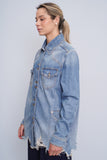 Jacket Azul Free People Talla Xs Image 1
