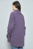 Blusa casual  morado levis talla Xl 467