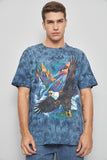 Polera casual  azul anvil talla Xl 028