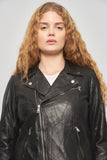 Chaqueta cuero  negro lauren talla 36 142