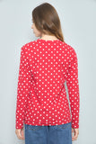 Polera Rojo play comme des garcons Talla S Image 2