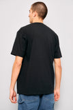 Polera casual  negro cotton talla Xl 579