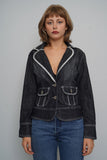 Jacket Azul Wawa Jeans Talla M Image 0