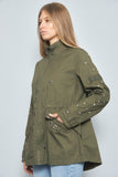 Chaqueta casual  verde lovemade talla Xl 891