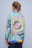 Blusa Multicolor Versace Talla 40 Image 2