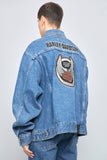 Chaqueta denim  azul harley davids talla Xxxl 953