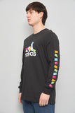 Polera casual  negro  adidas talla L 543