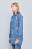 Camisa denim celeste Warner Bros Talla S Image 1