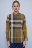 Blusa Verde Burberry Brit Talla M Image 0