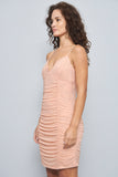 Vestido casual  rosado guess talla L 715