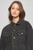 Chaqueta denim  negro lee talla M 074