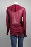 Blusa Burdeo Liz Clairborne Talla TU Image 2