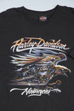 Polera casual  negro harley davidson talla Xxl 728