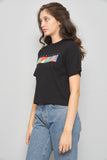 Polera casual  negro teddy fresh talla Xs 053