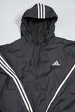 Cortaviento casual  negro  adidas talla L 619