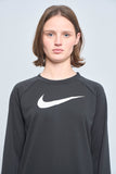 Polera casual  negro nike talla S 038