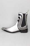 Bota/Botin plateado y negro PACO RABANNE X H&M Talla 45