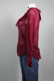 Blusa Burdeo Liz Clairborne Talla TU Image 1