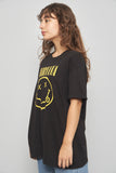 Polera casual  negro nirvana talla M 500