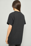 Polera casual  negro brisco talla M 737