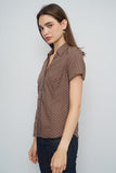 Blusa Café Columbia Talla S Image 1
