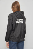 Cortaviento casual  negro  adidas talla M 308