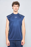 Polera casual  azul  adidas talla M 670