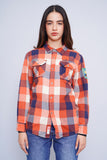 Camisa escocesa naranjo Levi´S Talla M