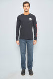 Polera casual  negro nike talla M 140