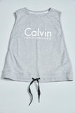 Polera casual  gris calvin klein talla M 183