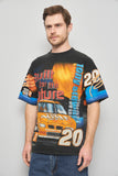 Polera casual  negro chase talla L 837