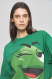 Polera casual  verde m&m talla L 896