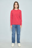 Polera Rojo play comme des garcons Talla S Image 3